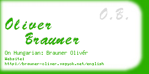 oliver brauner business card